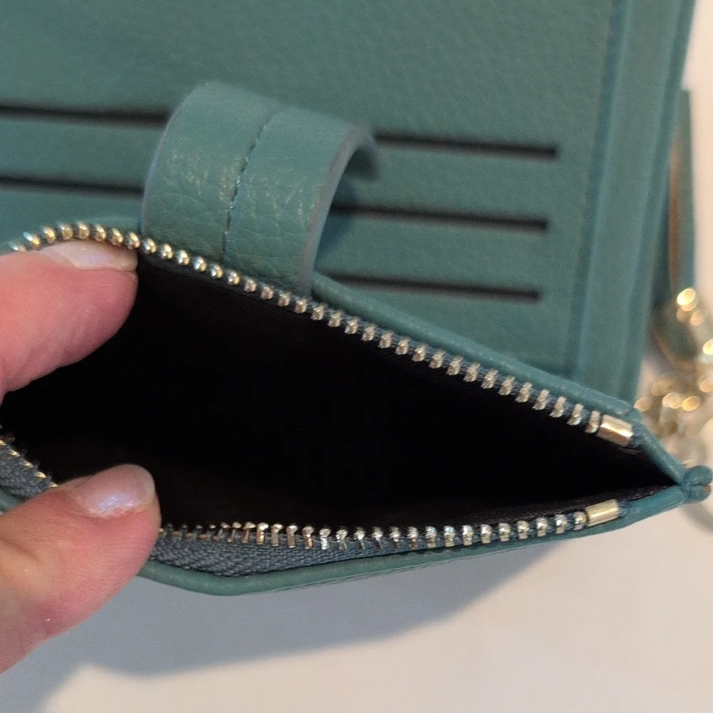 Teal Key & Card Holder with Tassel Nwot - Picture 5 of 8